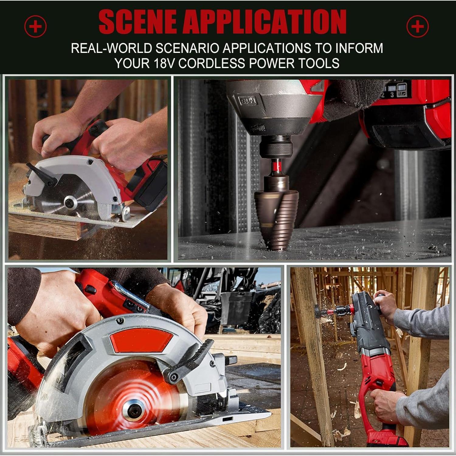 Batería y Cargador Mounzuikue 18V 8.0Ah Compatible Milwaukee M18