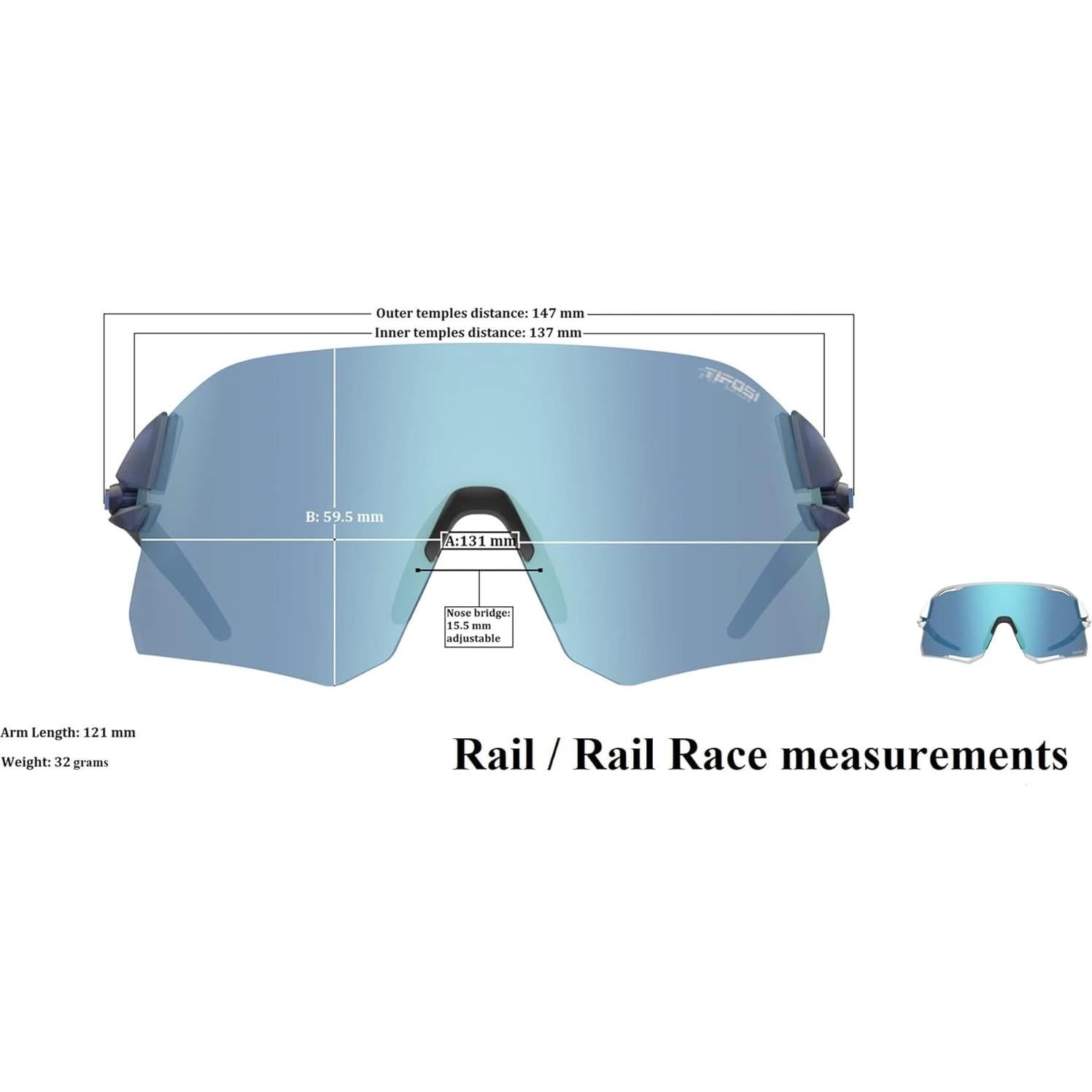 Gafas de sol Tifosi Rail Race con lentes intercambiables