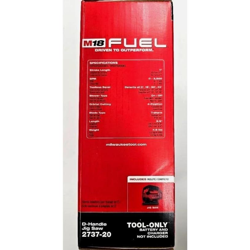 Sierra de Calar Inalámbrica 18V Milwaukee M18 FUEL 2737-20