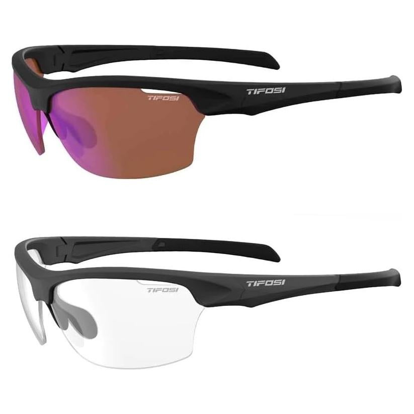 Gafas de sol Tifosi deportivas con lentes claros y rojos