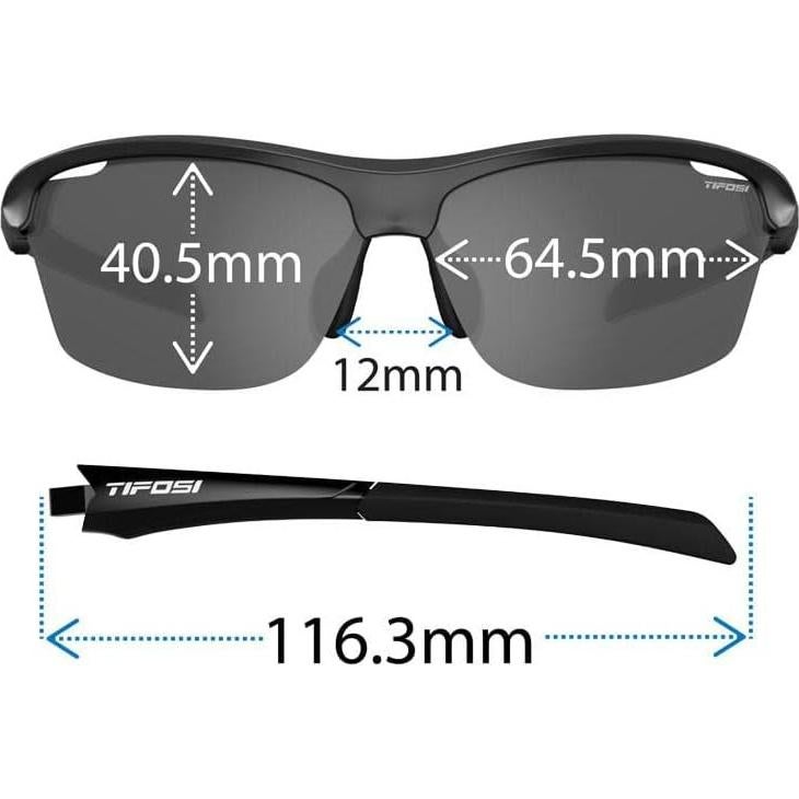 Gafas de sol Tifosi deportivas con lentes claros y rojos