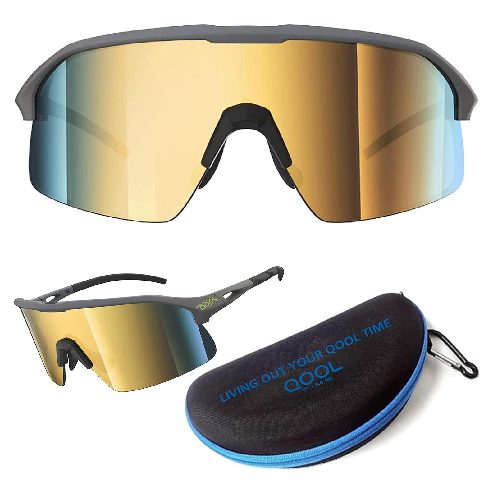 Gafas de sol polarizadas Viviendo tu tiempo qool 1188b gris/dorado