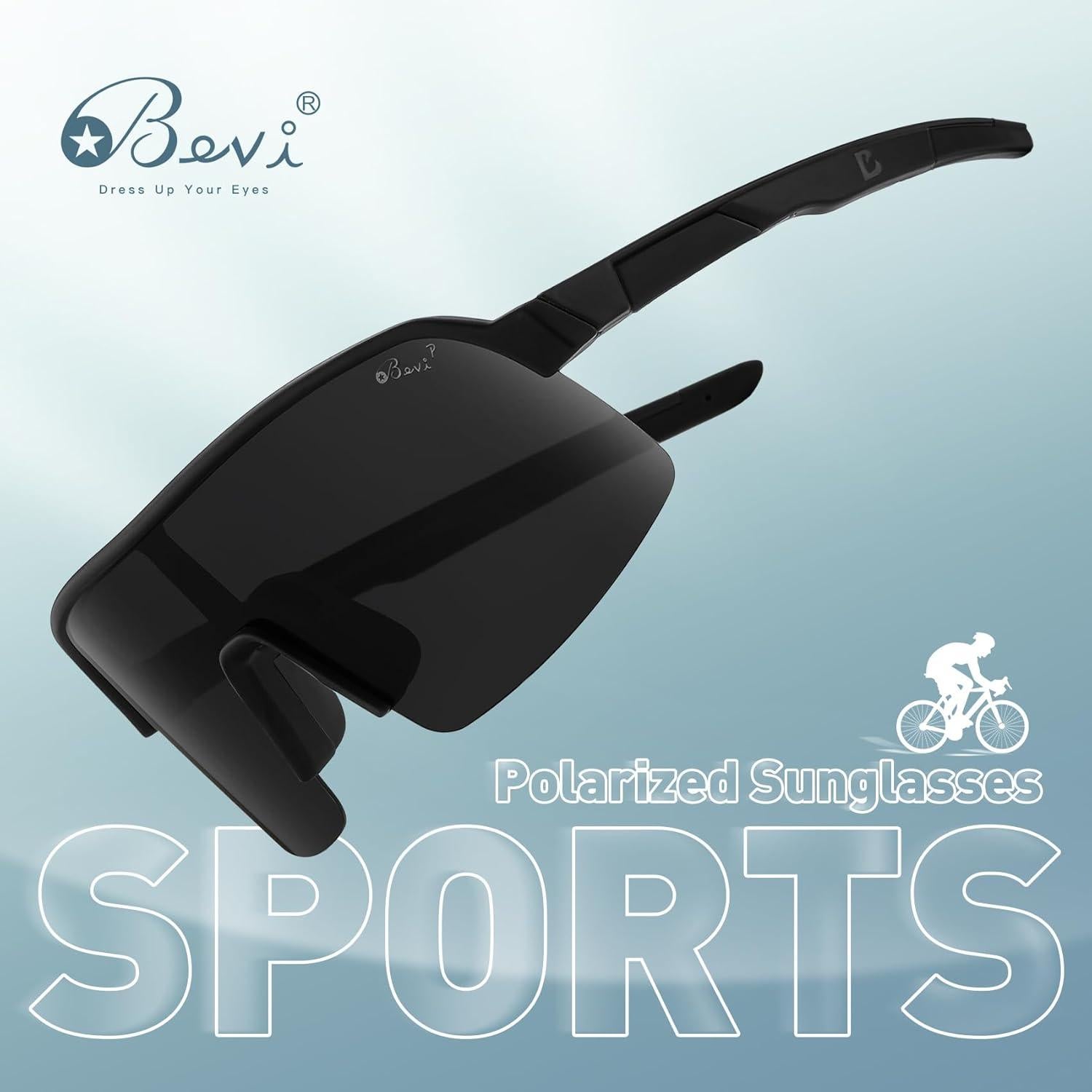Gafas de sol Bevi polarizadas TR90 para ciclismo y deportes