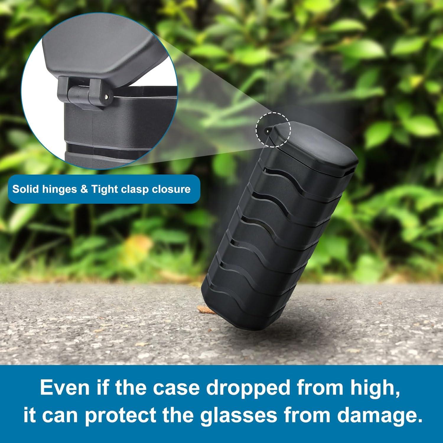 Funda Grande para Gafas iGuerburn, Estuche Duro Negro