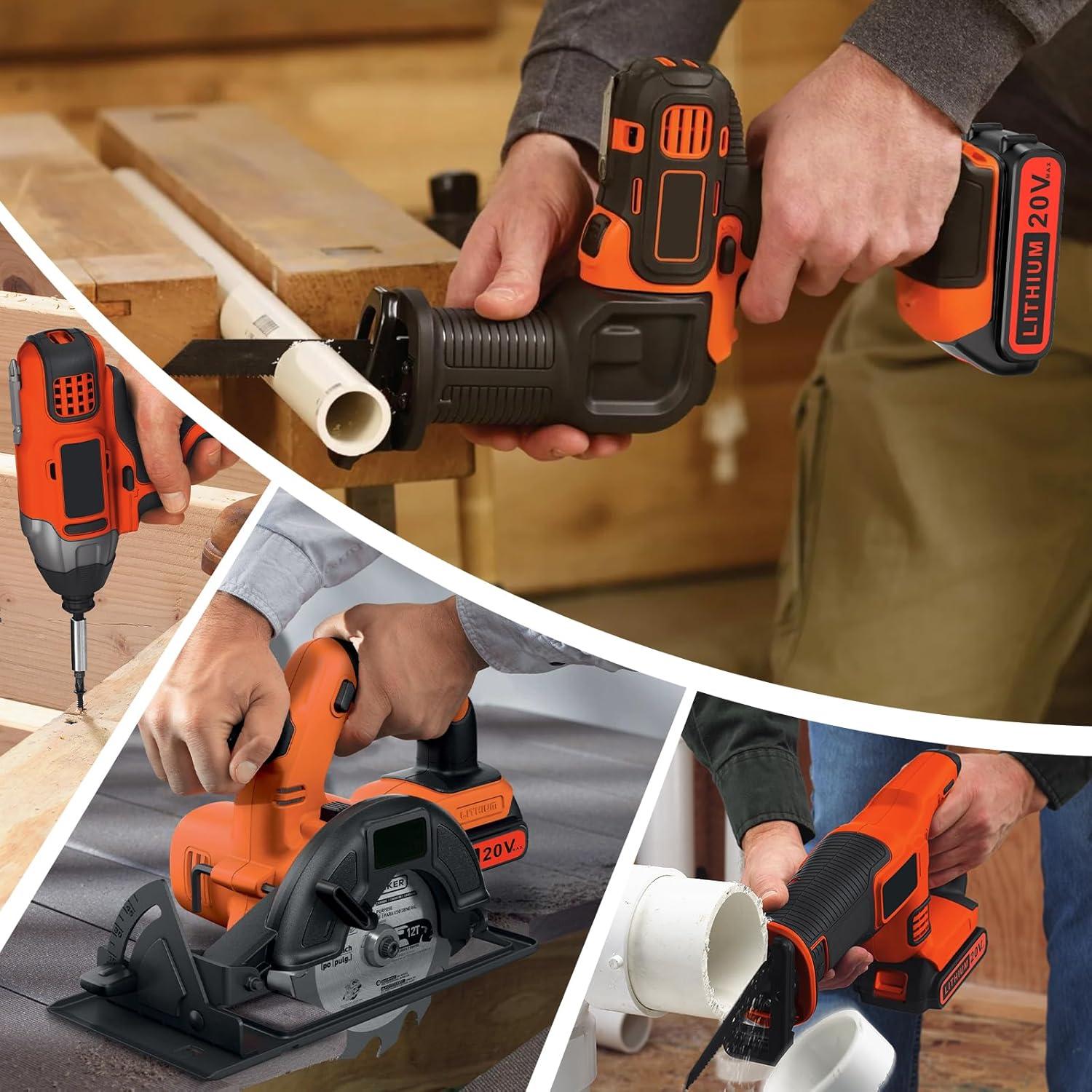 Paquete de 4 Baterías de Litio 20V Black and Decker LBXR20