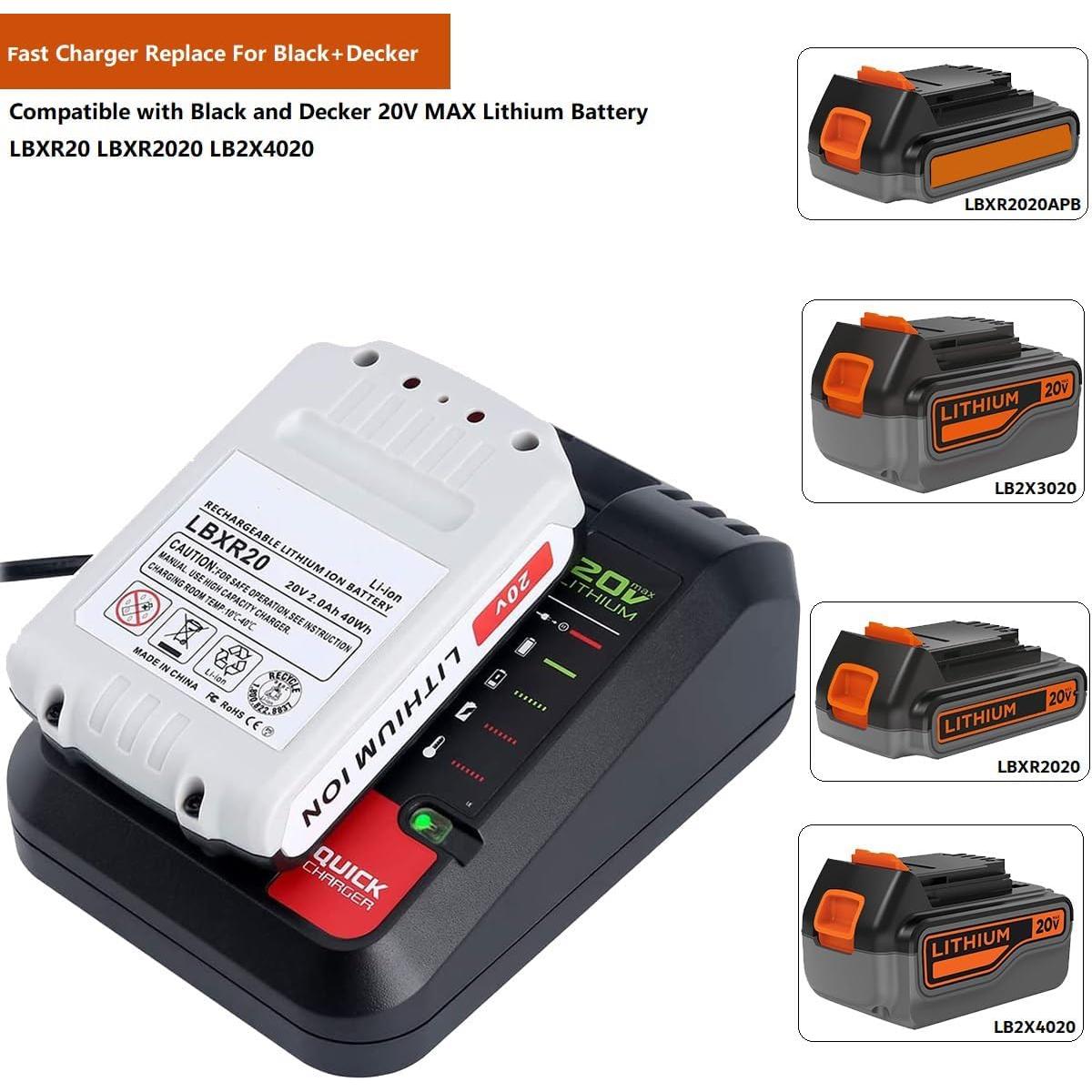 Cargador Rápido 2A Black & Decker 20V MAX BDCAC202B