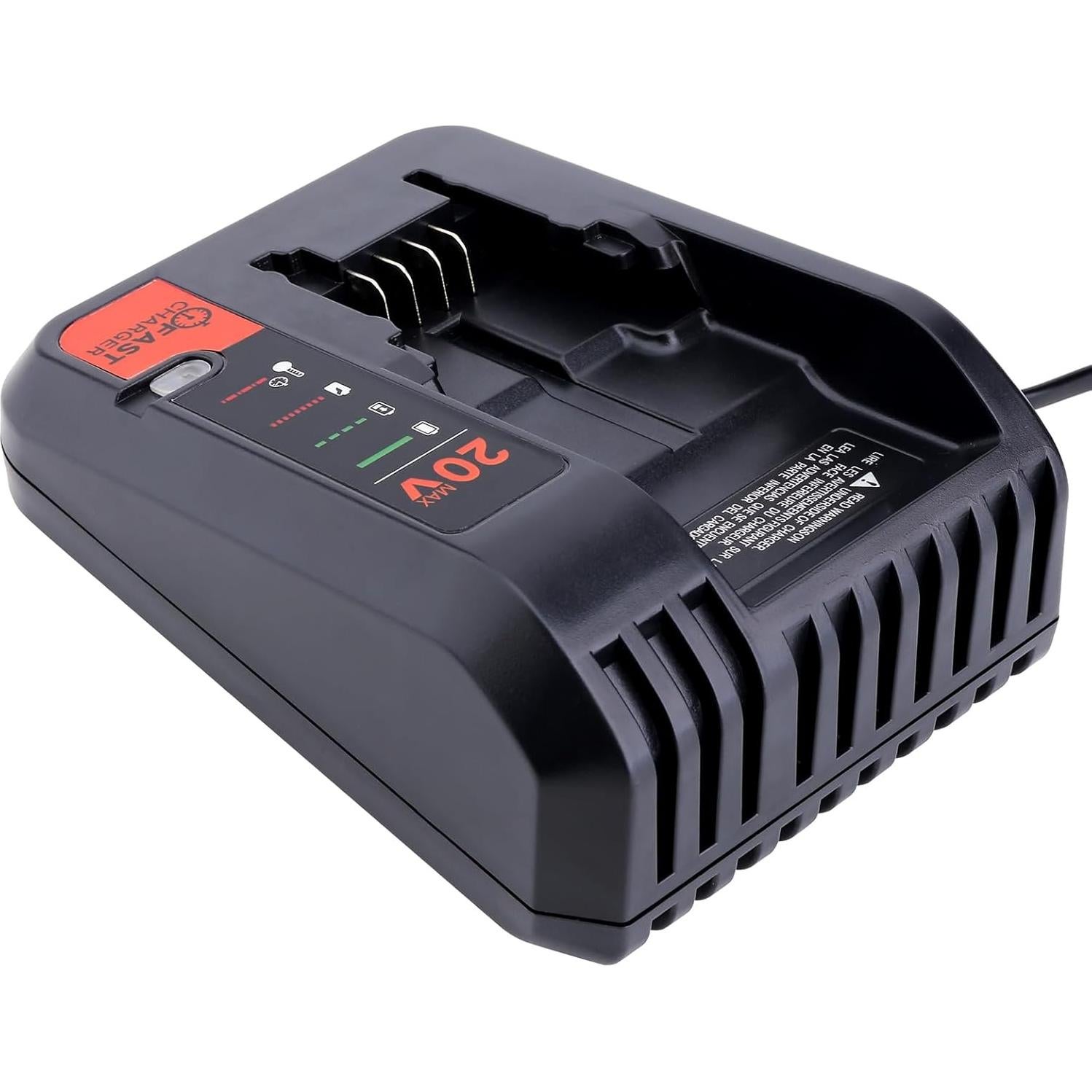 Cargador Rápido 2A Black & Decker 20V MAX BDCAC202B