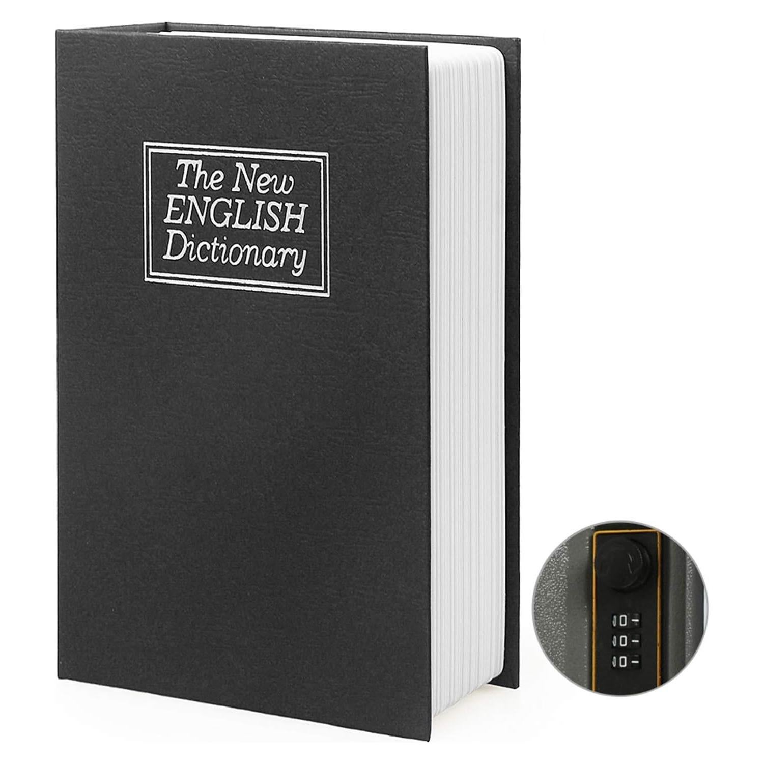 Caja de Seguridad Oculta PacoLo Diccionario Negro Combinación