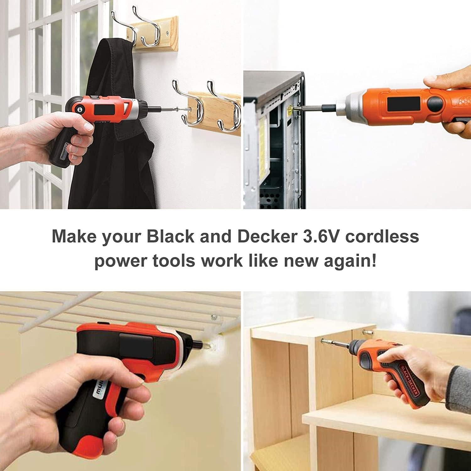 Paquete de 2 Baterías Ni-MH 3.6V 3500mAh Black and Decker VP100