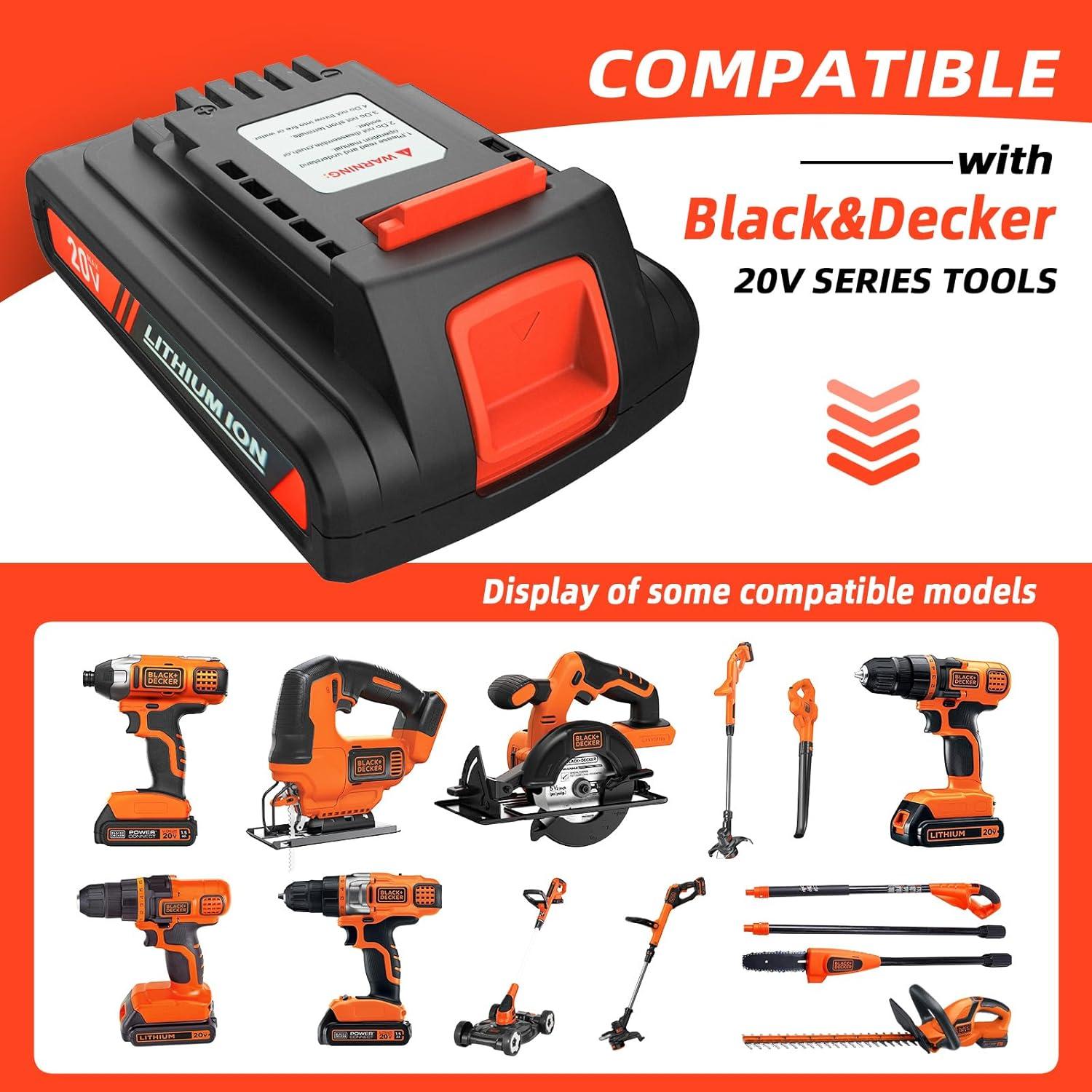 Batería de Reemplazo 20V 4.0Ah Black y Decker LBXR20M