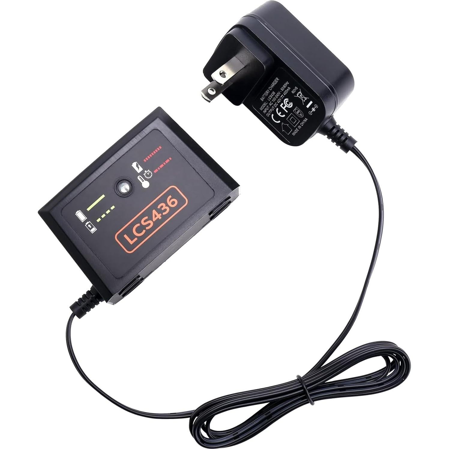 Cargador de Batería 40V MAX Black+Decker LCS36 LCS40 Litio