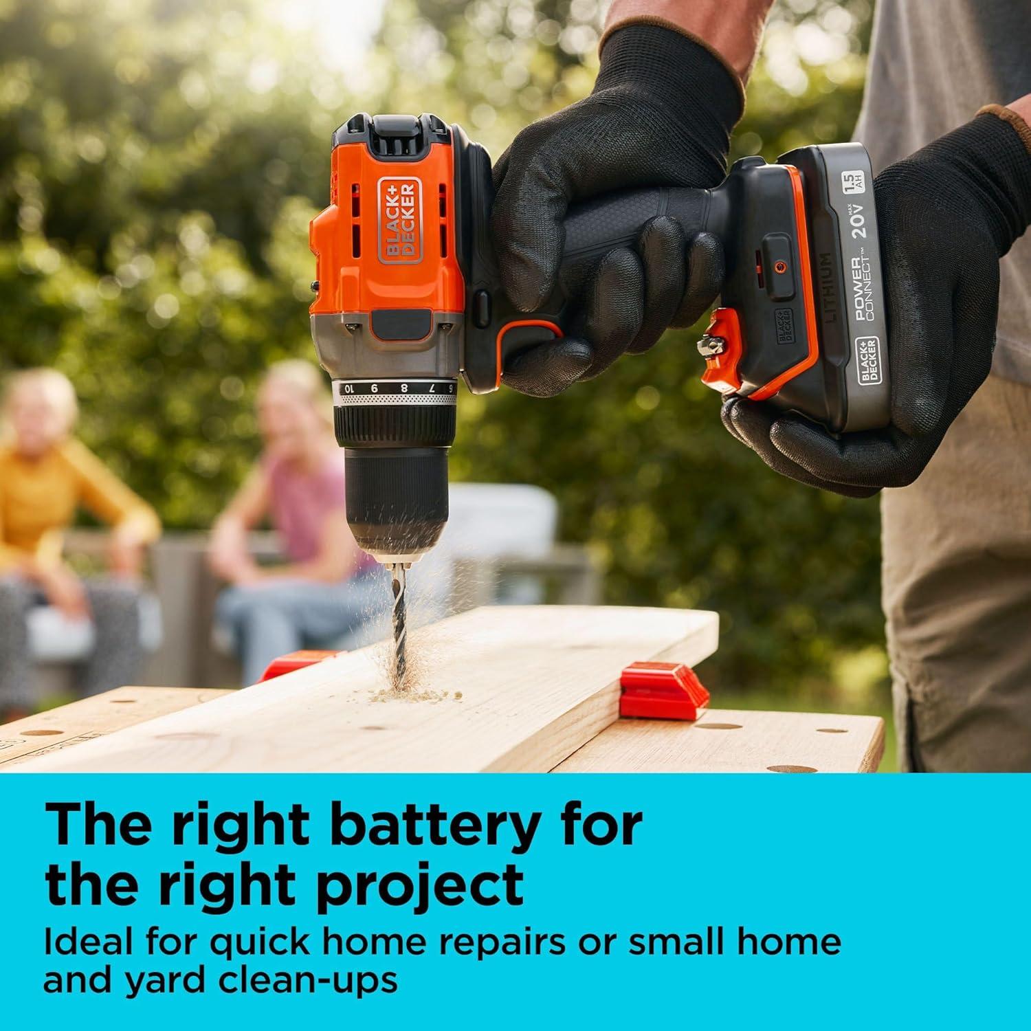 Batería de Litio-Ion 1.5Ah BLACK+DECKER 20V MAX con LED