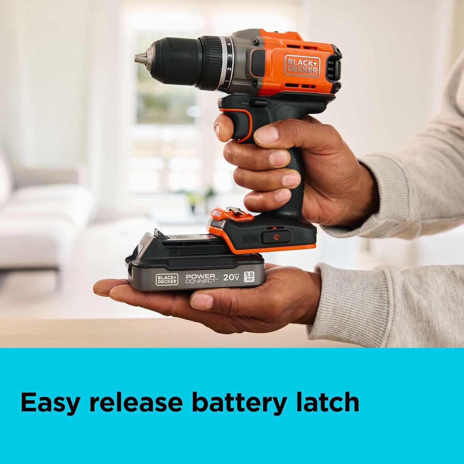 Batería de Litio-Ion 1.5Ah BLACK+DECKER 20V MAX con LED