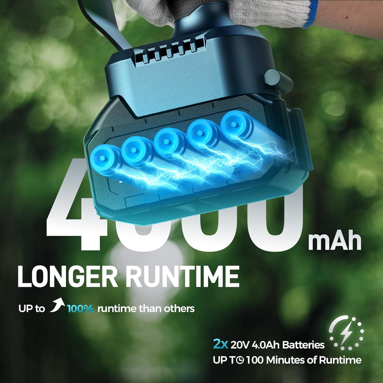 Sierra de Poste Eléctrica GEVEELIFE 2-en-1 15 Pies 6"