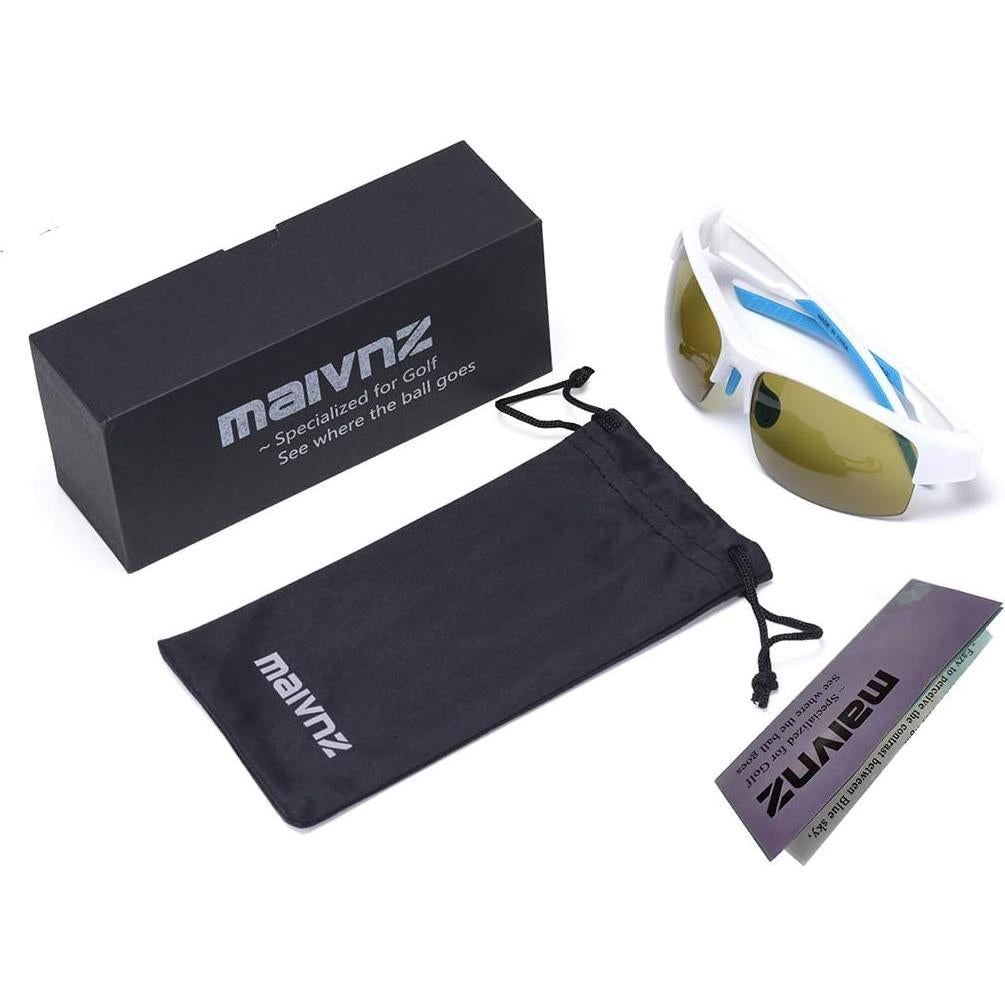 Gafas de Sol de Golf Maivnz con Lente Verde UV400