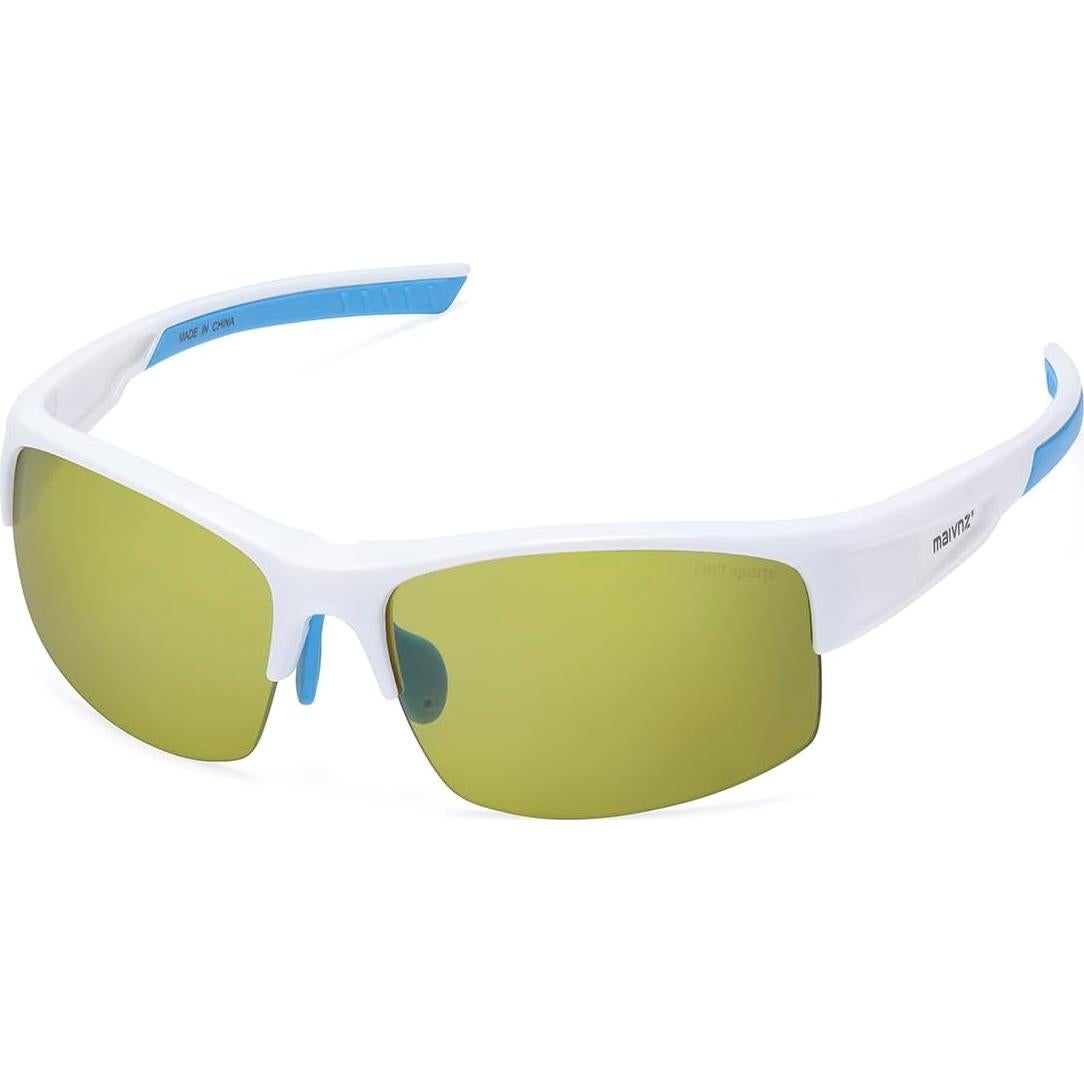 Gafas de Sol de Golf Maivnz con Lente Verde UV400