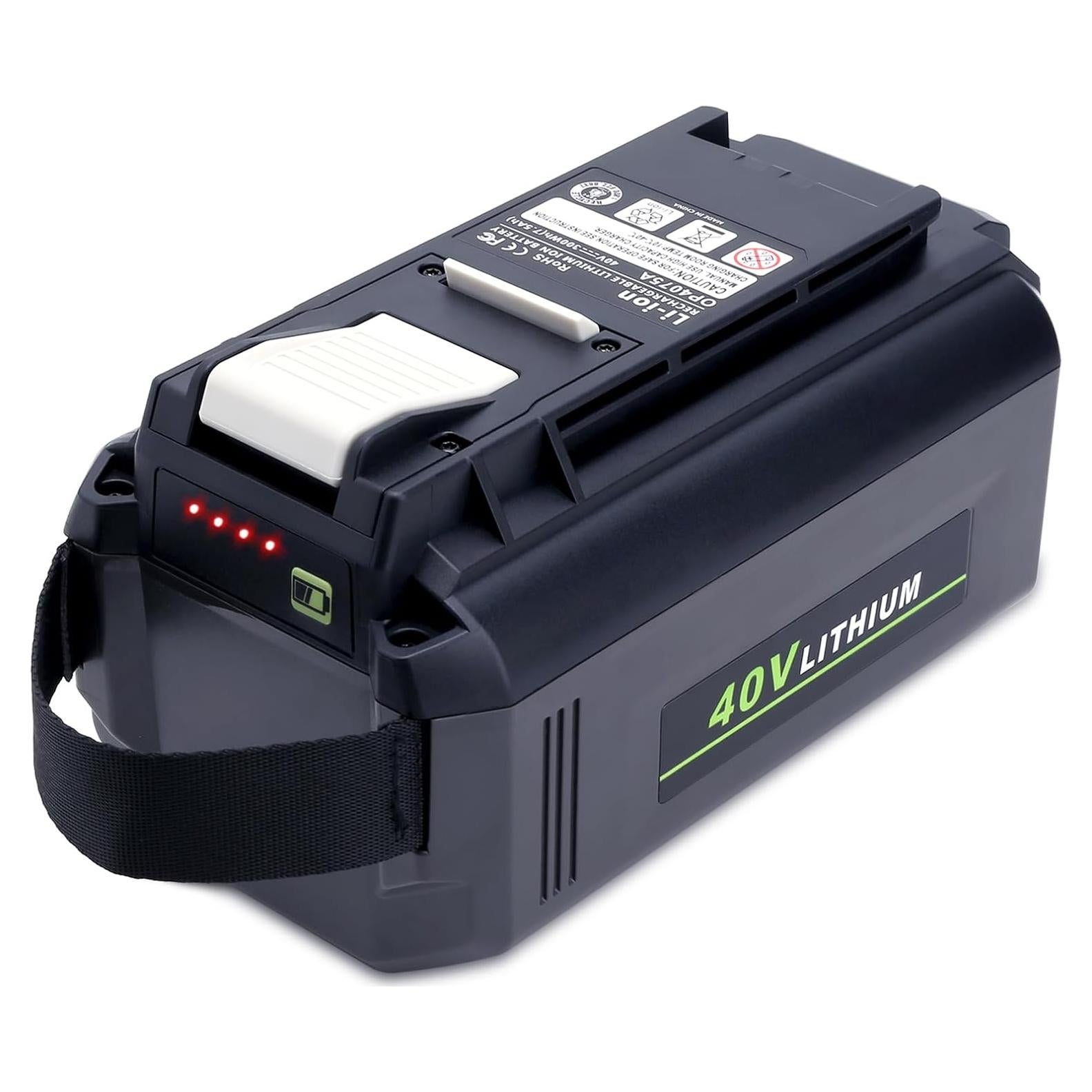 Batería de Litio 7500mAh 40V Compatible con Ryobi OP4075A