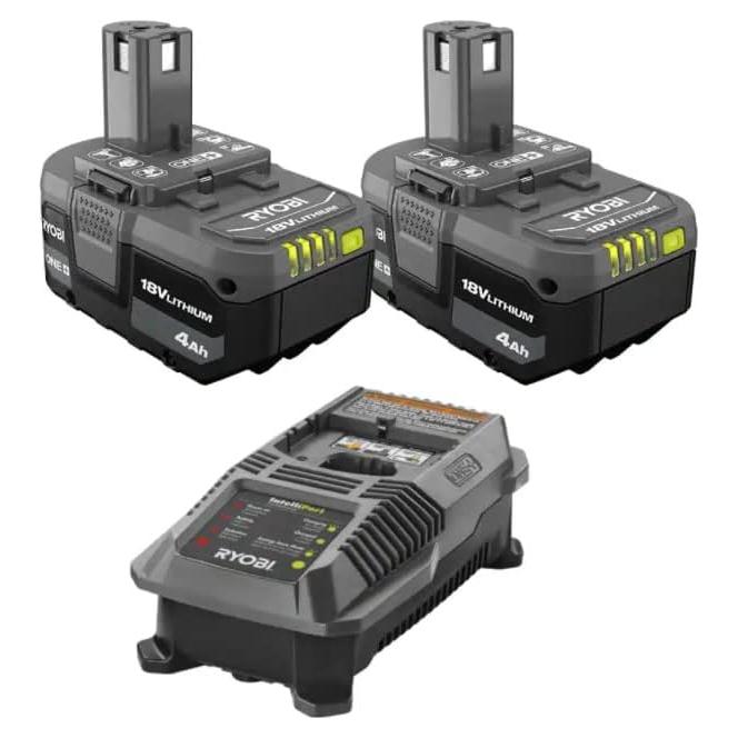 Baterías de Litio-Ion 18V 4.0Ah Ryobi + Cargador