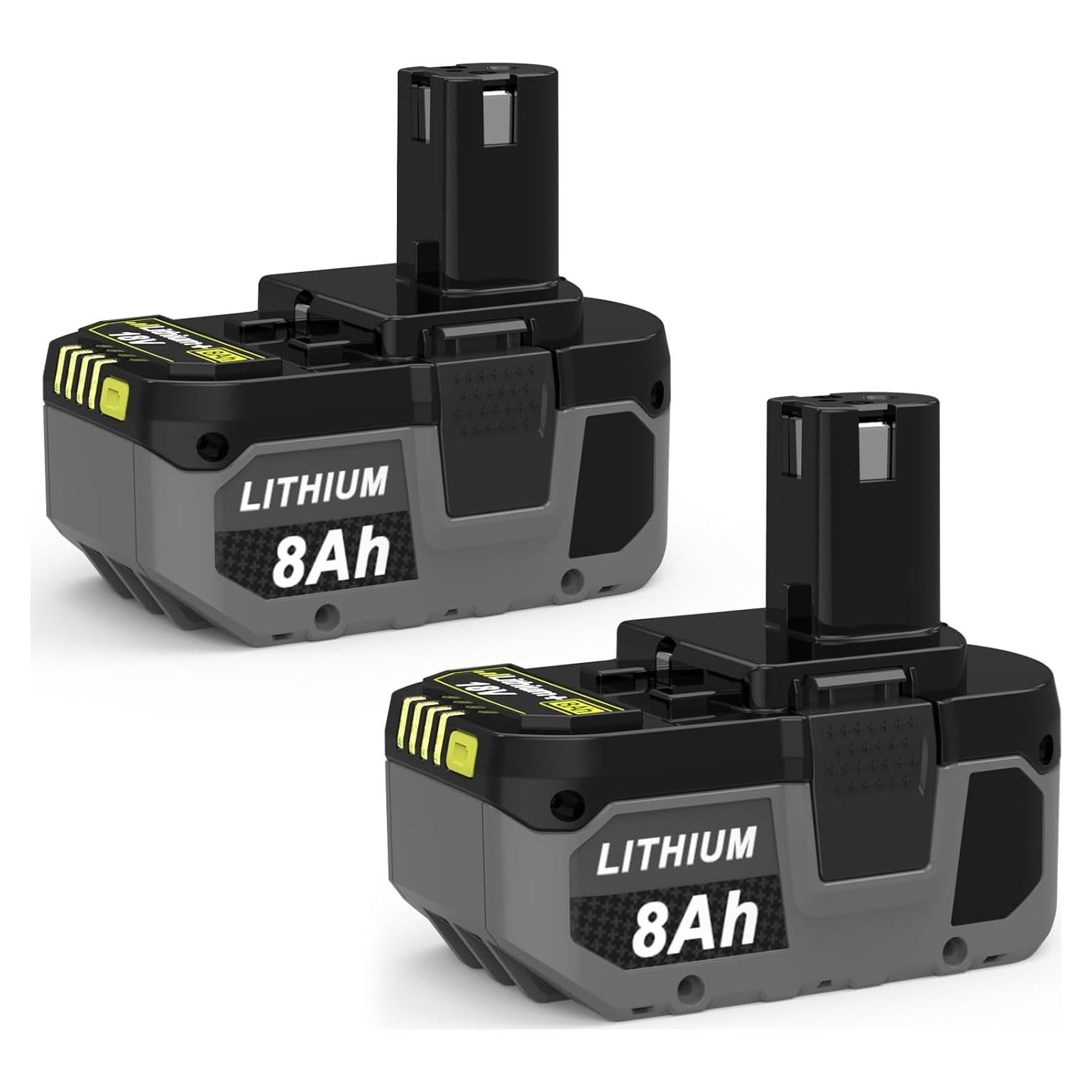 Batería de Reemplazo 18V 8000mAh Litio Ryobi ONE+ (2 pcs)