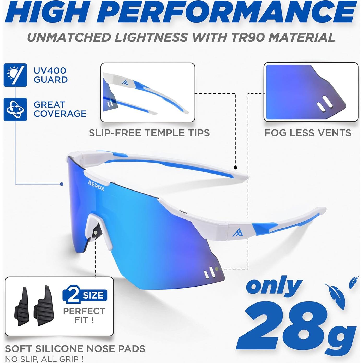 Gafas de sol AEROX para ciclismo y deportes - UV400