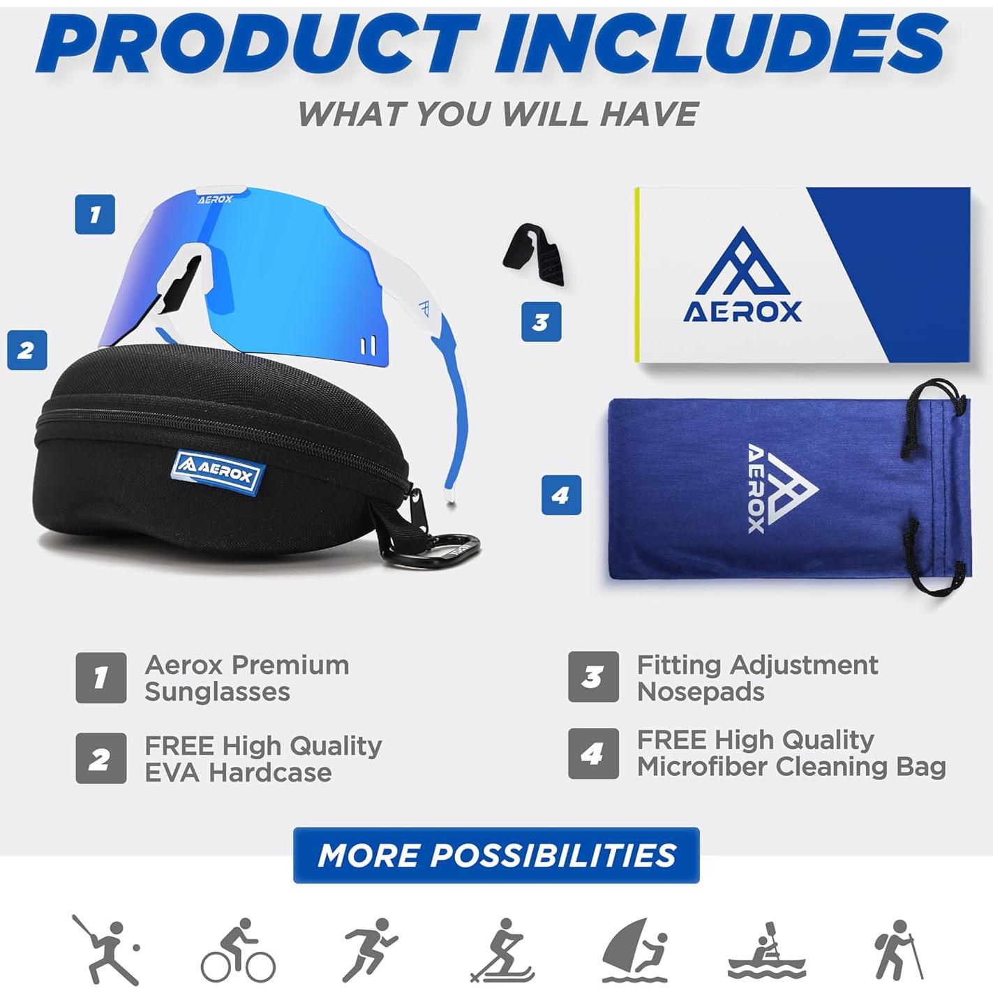 Gafas de sol AEROX para ciclismo y deportes - UV400