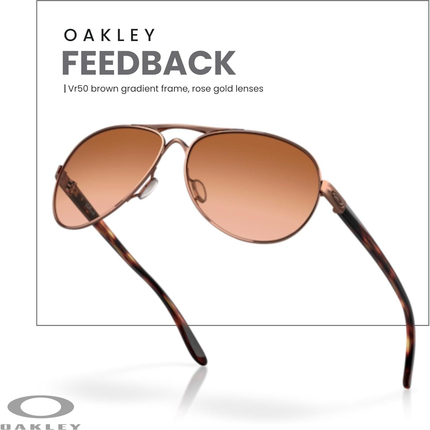 Gafas de sol Oakley Feedback para mujeres + Kit de cuidado