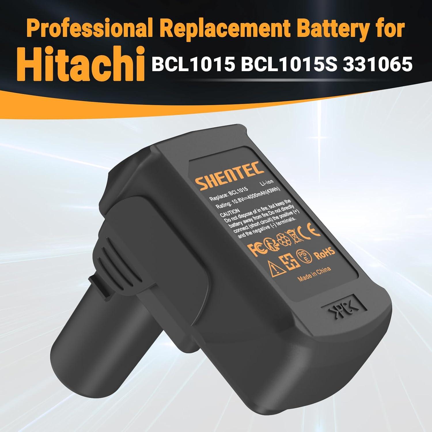 Batería Li-ion Shentec 10.8V-12V 4.0Ah 2 Pack Compatible Hitachi