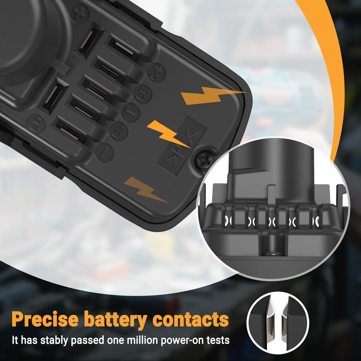 Batería Li-ion Shentec 10.8V-12V 4.0Ah 2 Pack Compatible Hitachi