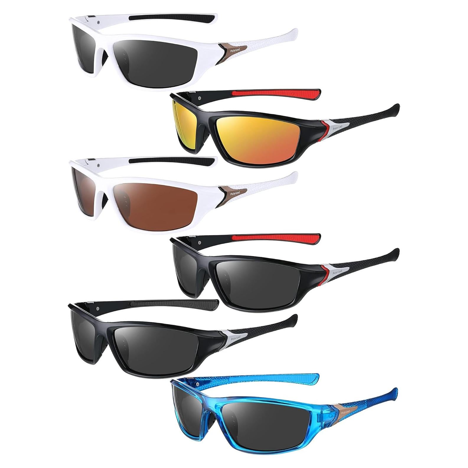 Gafas de Sol Deportivas Frienda 6 Paquetes Polarizadas