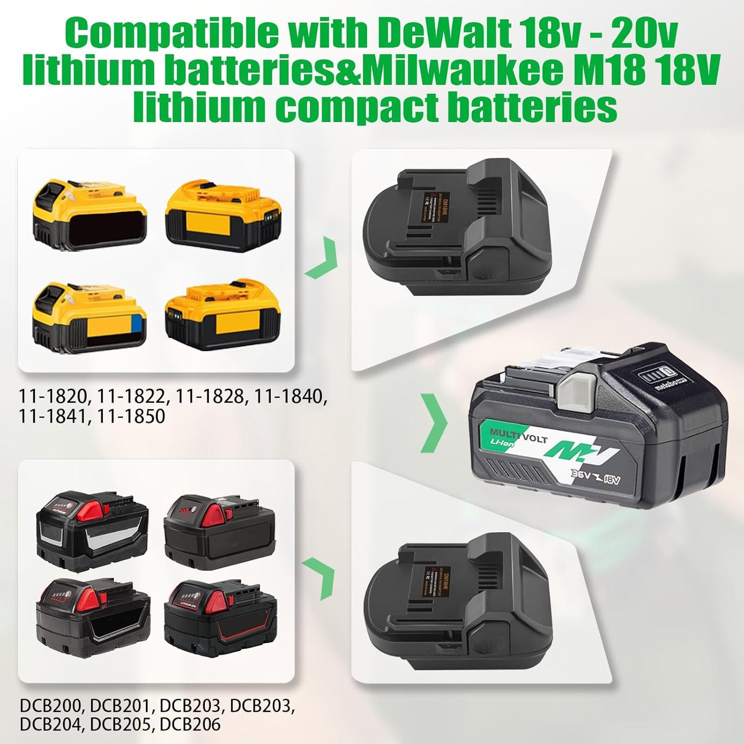 Adaptador de Batería Dewalt 20V a Hitachi 18V/36V - DEWDYS