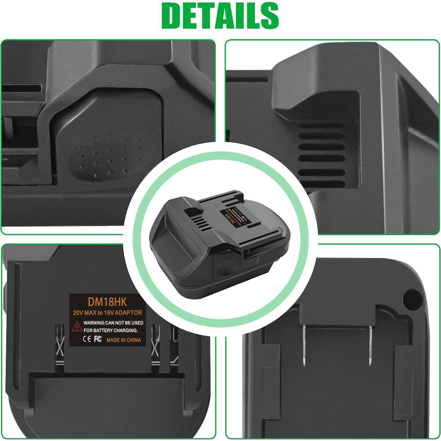 Adaptador de Batería Dewalt 20V a Hitachi 18V/36V - DEWDYS