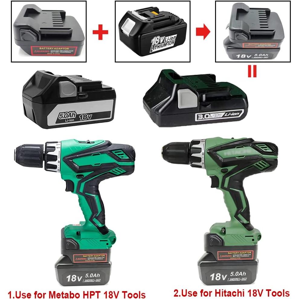 Adaptador de Batería 18V Makita a Hitachi/Metabo HPT