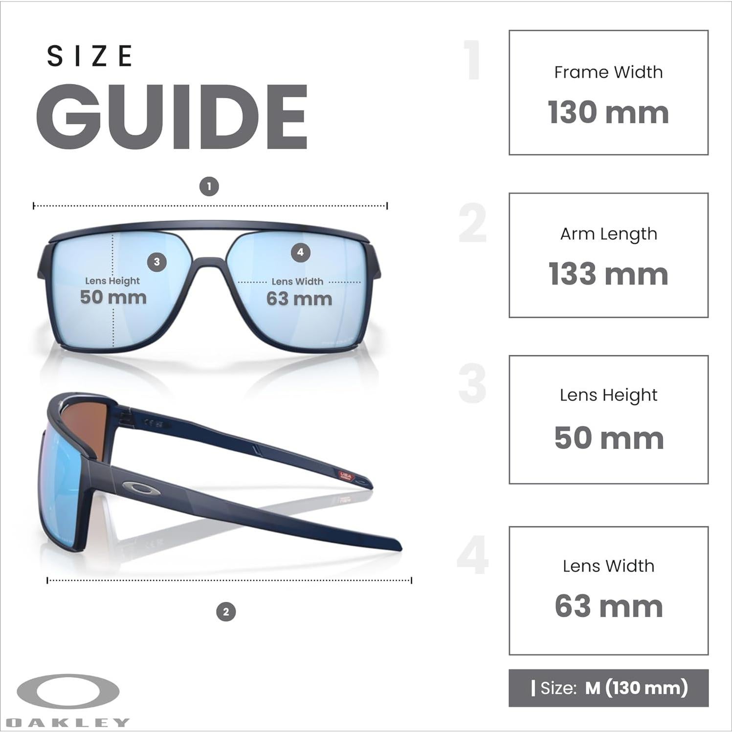 Gafas de sol Oakley Castel OO9147 con correa y kit