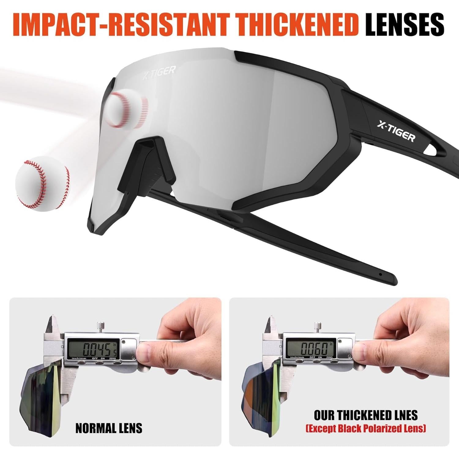Gafas de Sol X-TIGER Polarizadas 5 Lentes Intercambiables