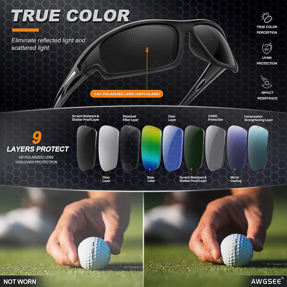 3PACK Gafas de Sol Polarizadas AWGSEE UV400 para Deportes