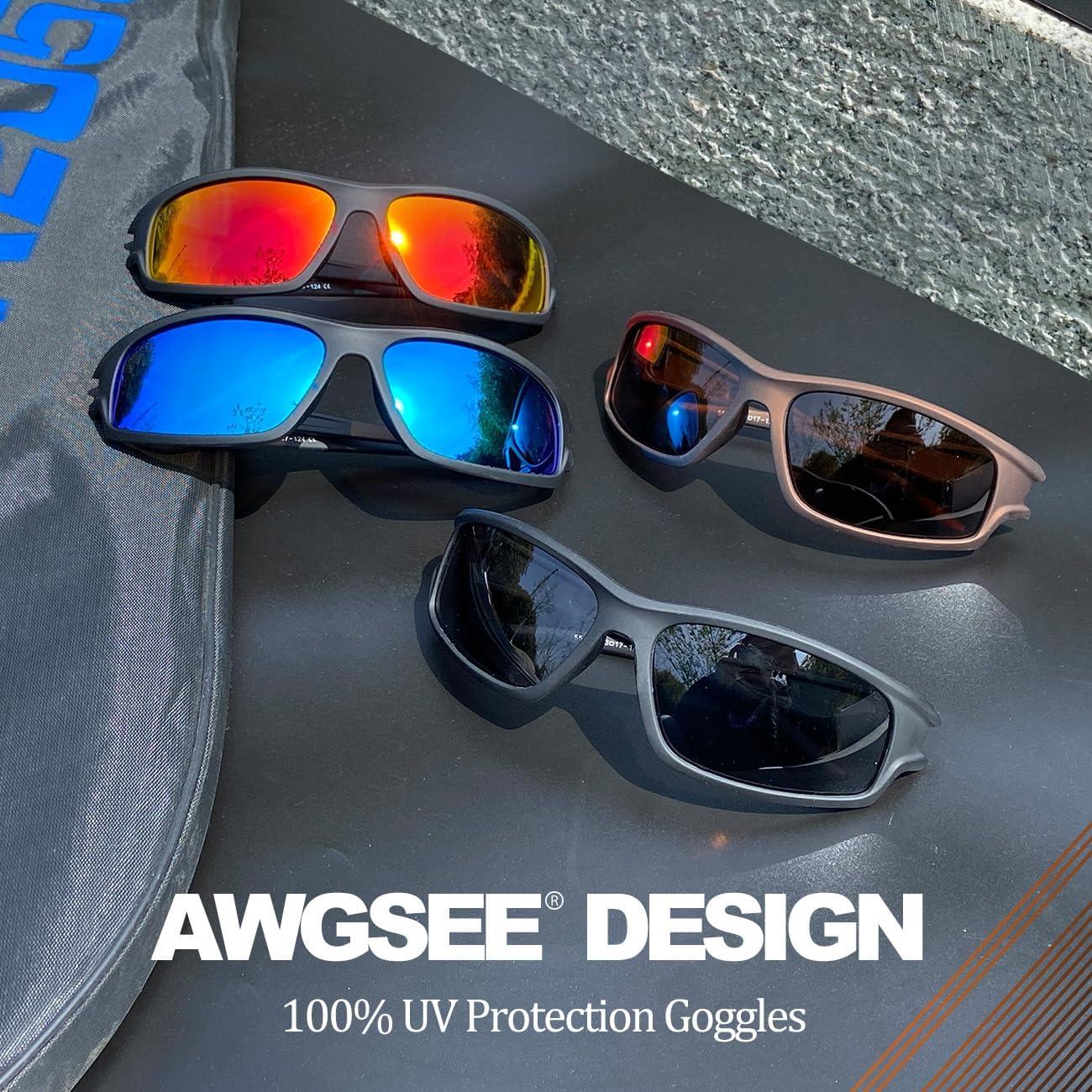 3PACK Gafas de Sol Polarizadas AWGSEE UV400 para Deportes