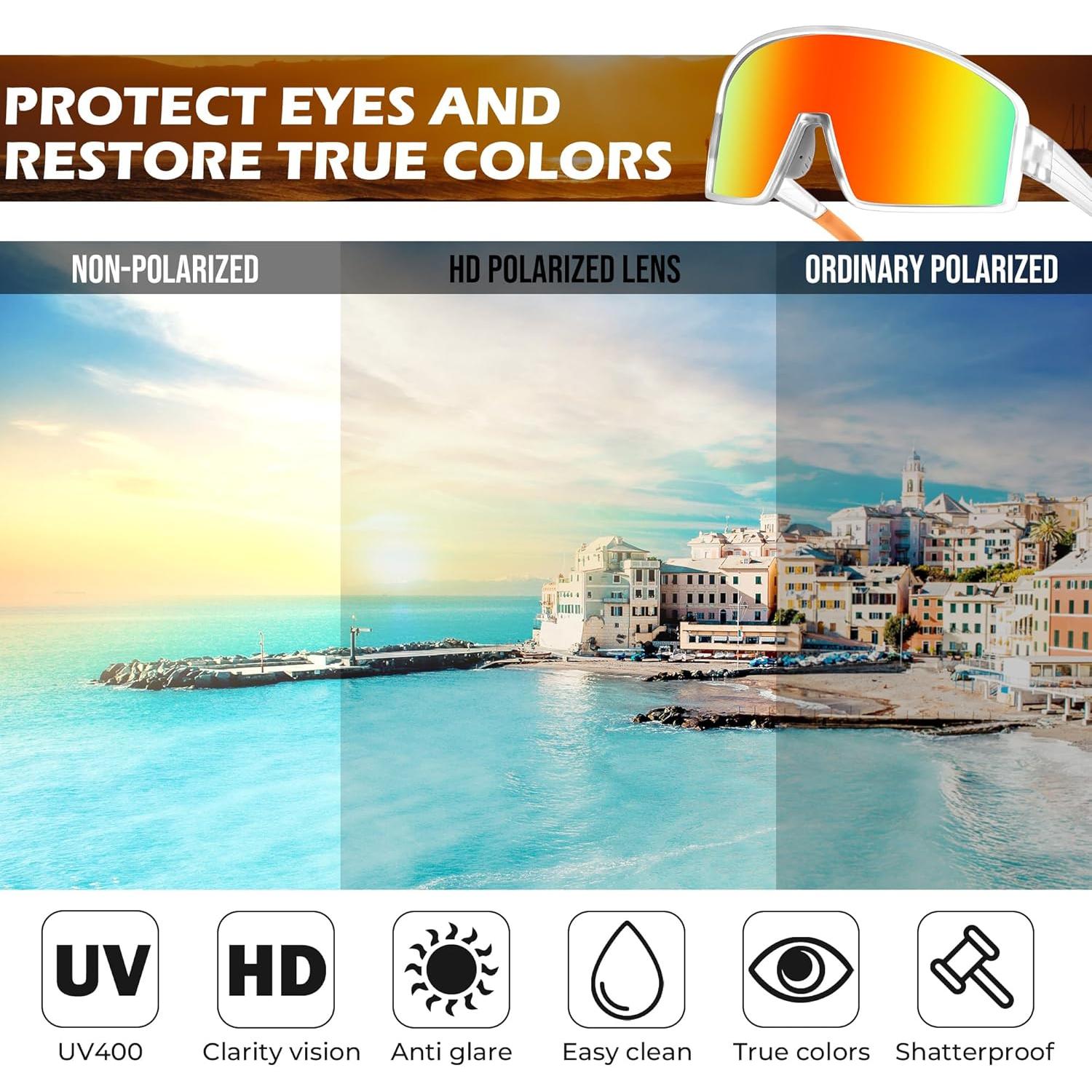 Gafas de Sol Polarizadas FEISEDY para Deportes Unisex