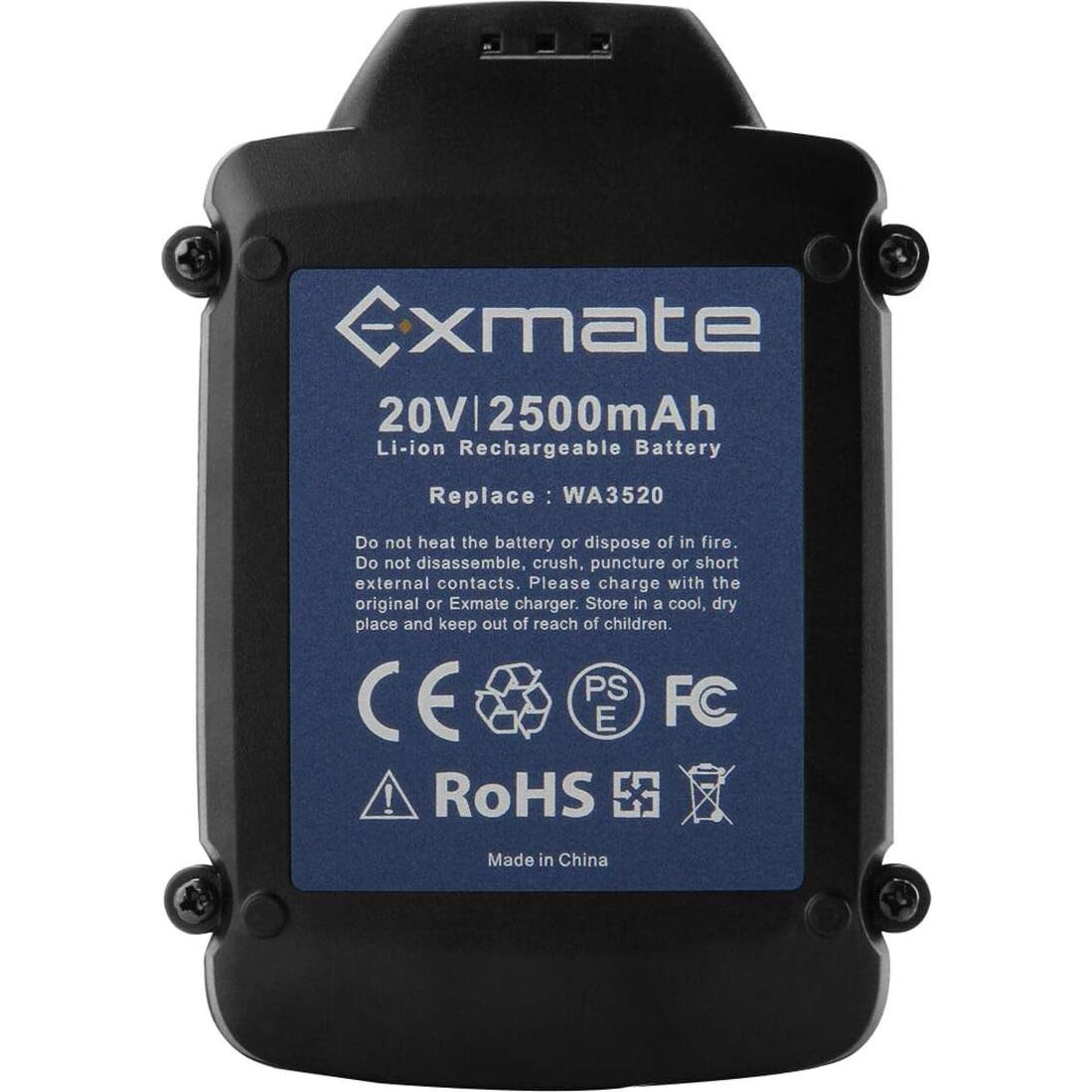 Batería de Litio Exmate 2500mAh 20V Compatible Worx
