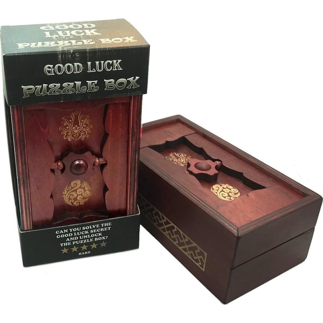 Caja de Rompecabezas WPG con Compartimento Secreto de Madera