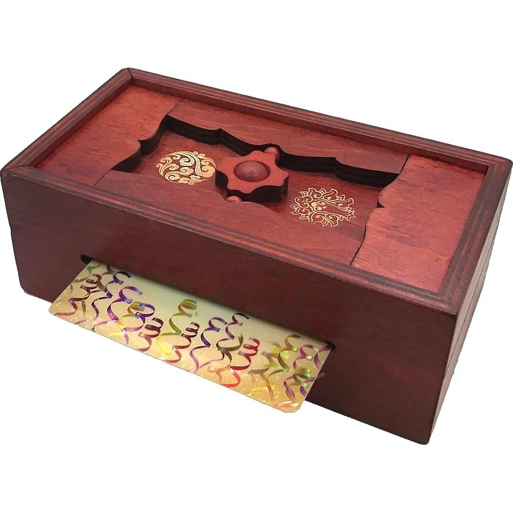 Caja de Rompecabezas WPG con Compartimento Secreto de Madera