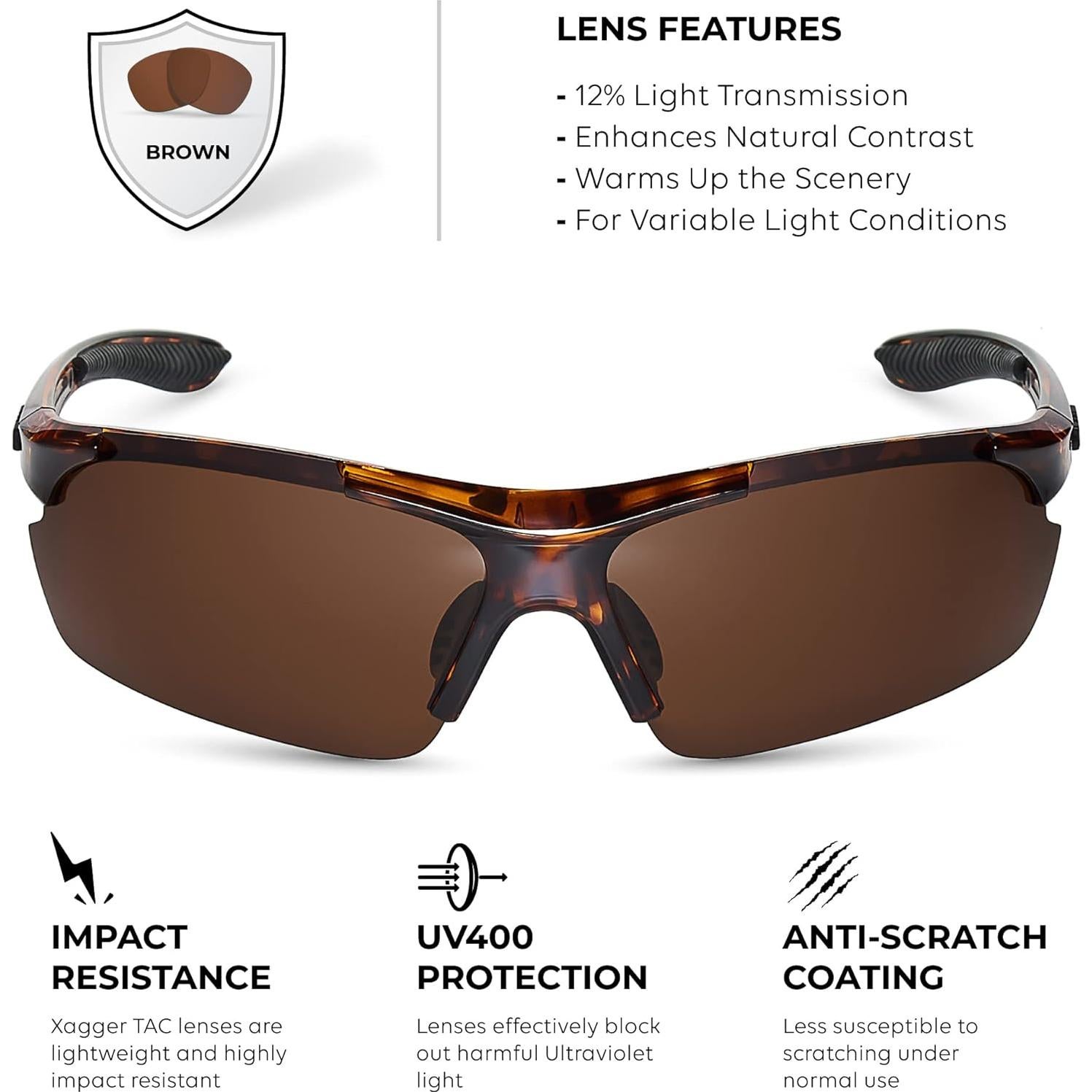 Gafas de sol polarizadas Xagger UV400 para deportes