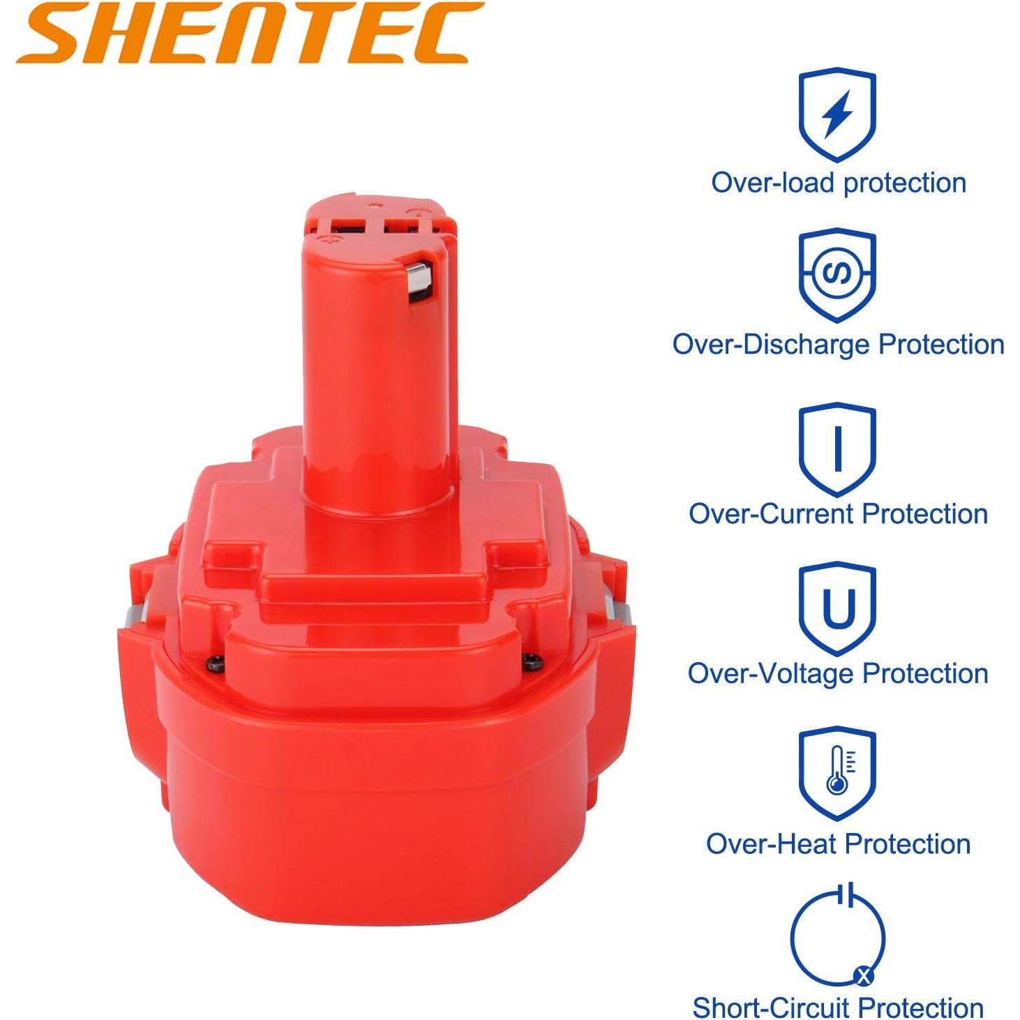 Batería Reemplazo Shentec 18V 3.0Ah Ni-MH Compatible Makita