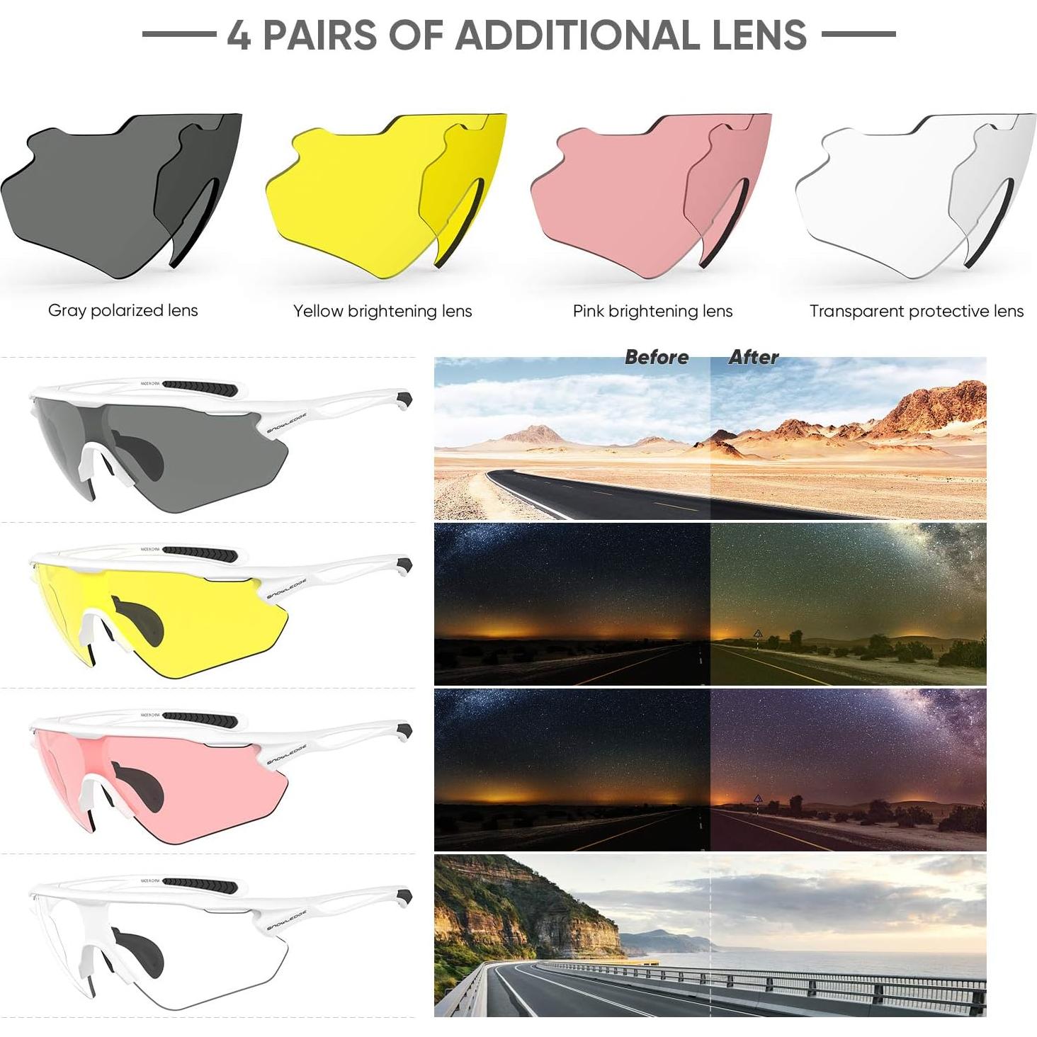 Gafas de Ciclismo Hubo Sports 502 Polarizadas Intercambiables