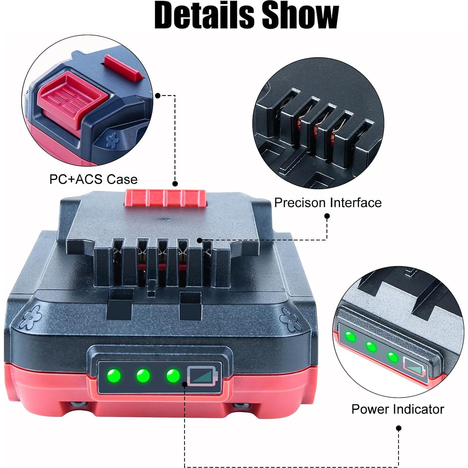 Batería de Reemplazo DTK 20V Litio-Ion 2.0Ah - 2 Paquetes