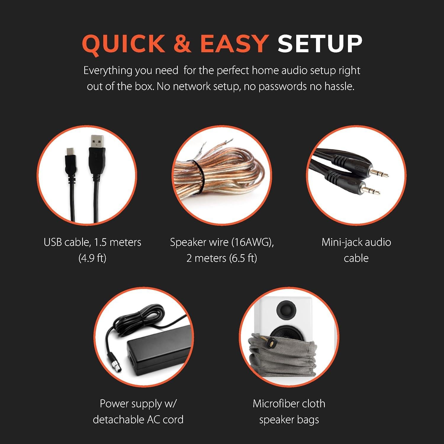 Altavoces de Escritorio Inalámbricos Audioengine A2+ 24 Bits