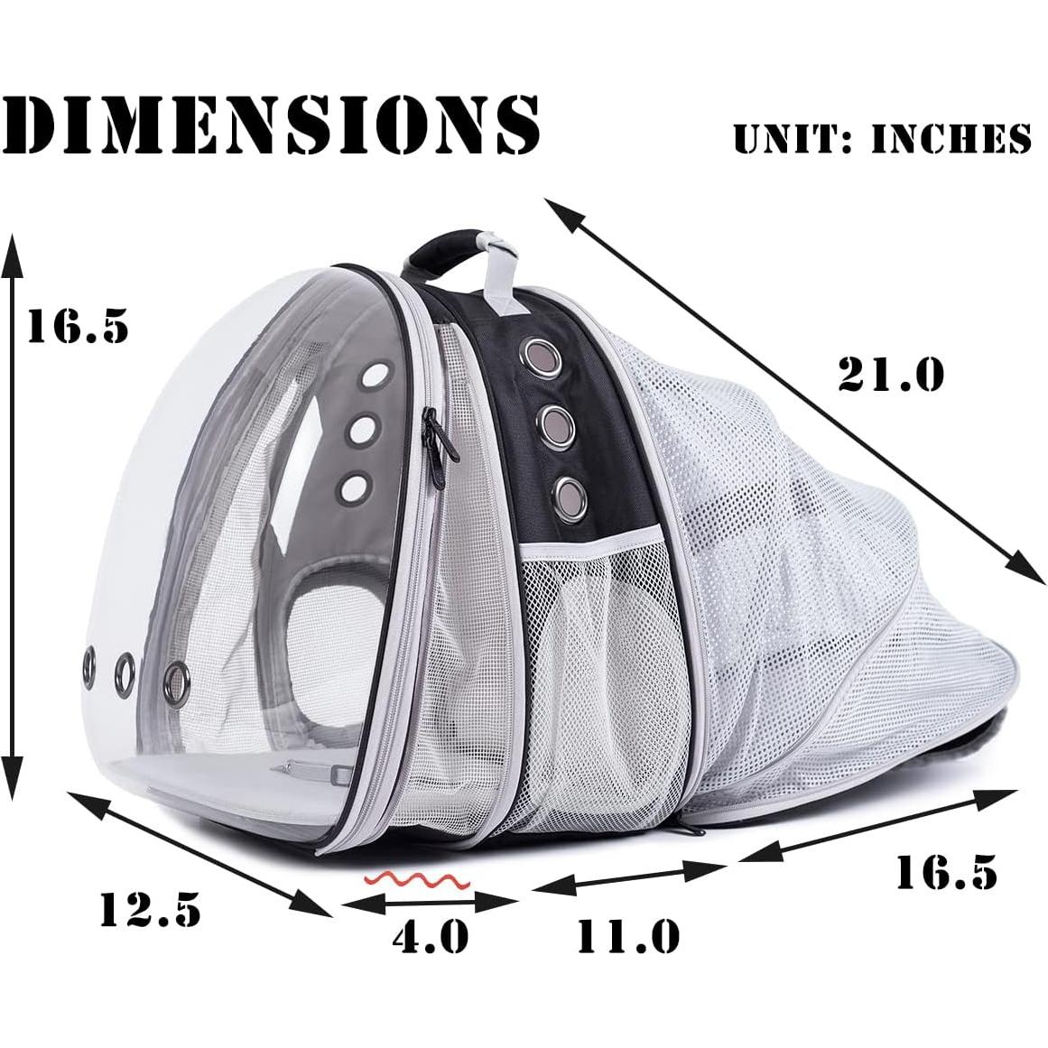 Mochila Transportadora Expandible Halinfer para Gatos 9,07 kg