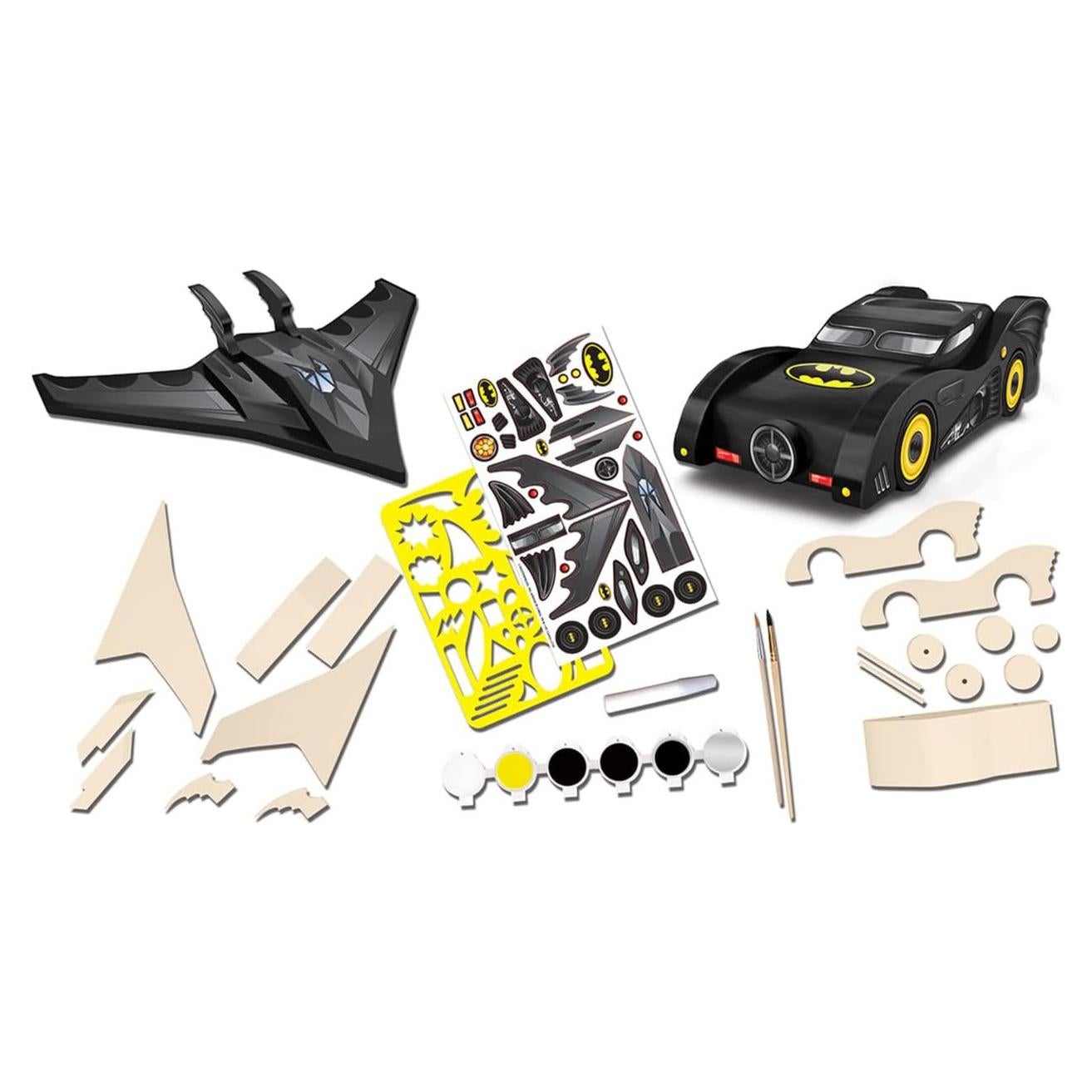 Kit de Pintura de Madera MasterPieces Batmobile y Batwing