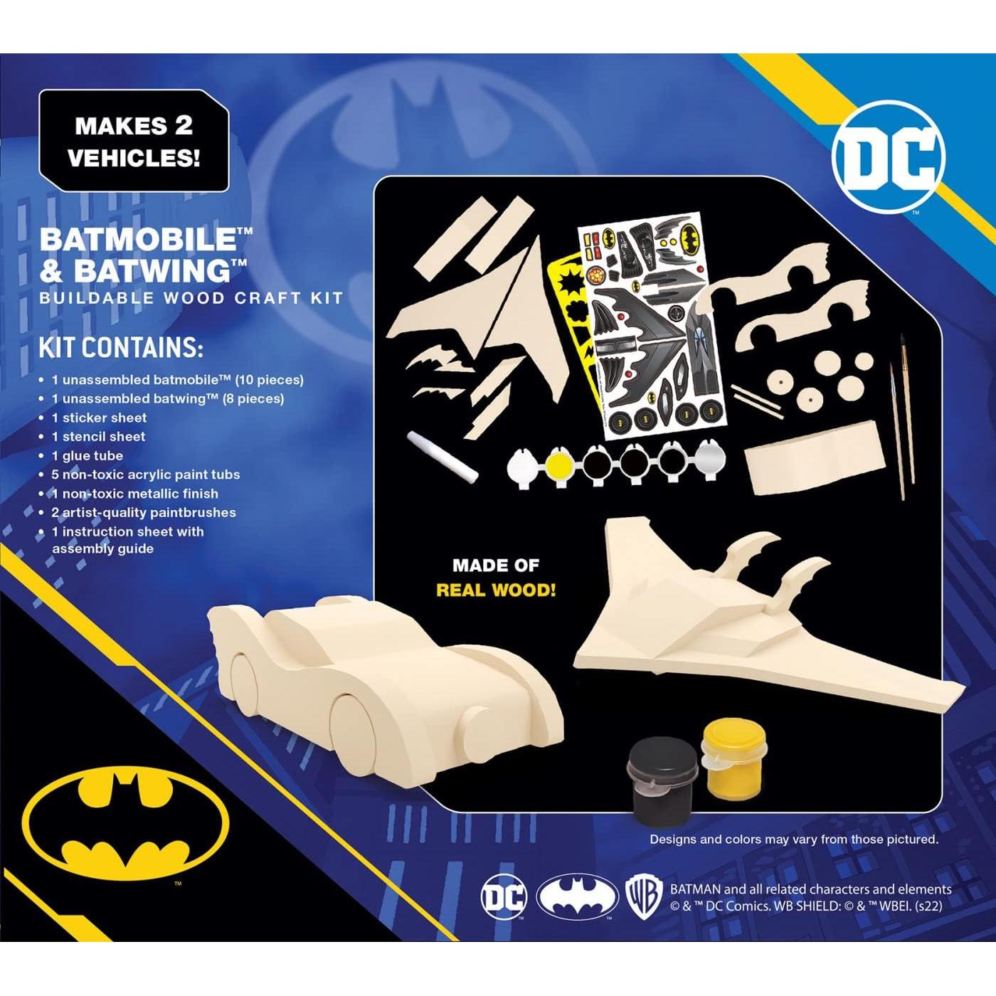 Kit de Pintura de Madera MasterPieces Batmobile y Batwing