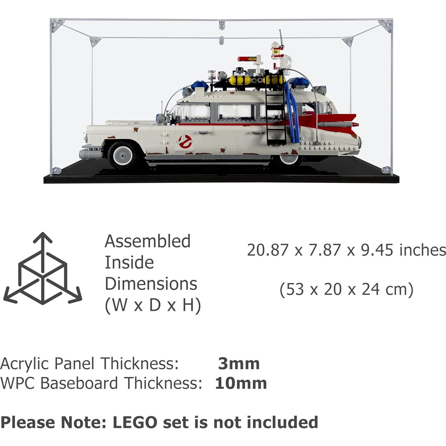 Caja de Exhibición Acrílica para Lego Ghostbusters ECTO-1 #10274