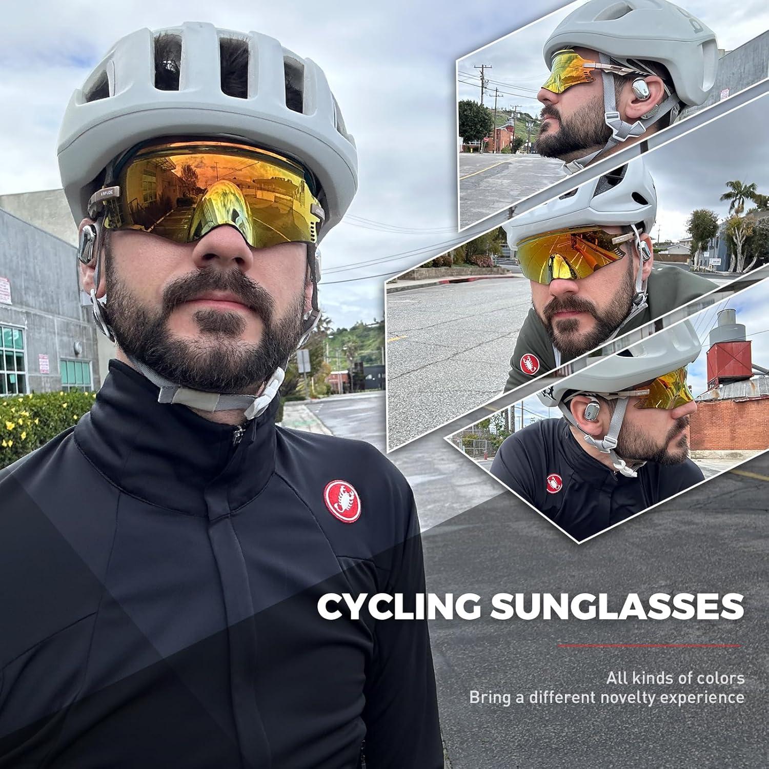 Gafas de Ciclismo KAPVOE K2 UV400 para MTB y Triatlón